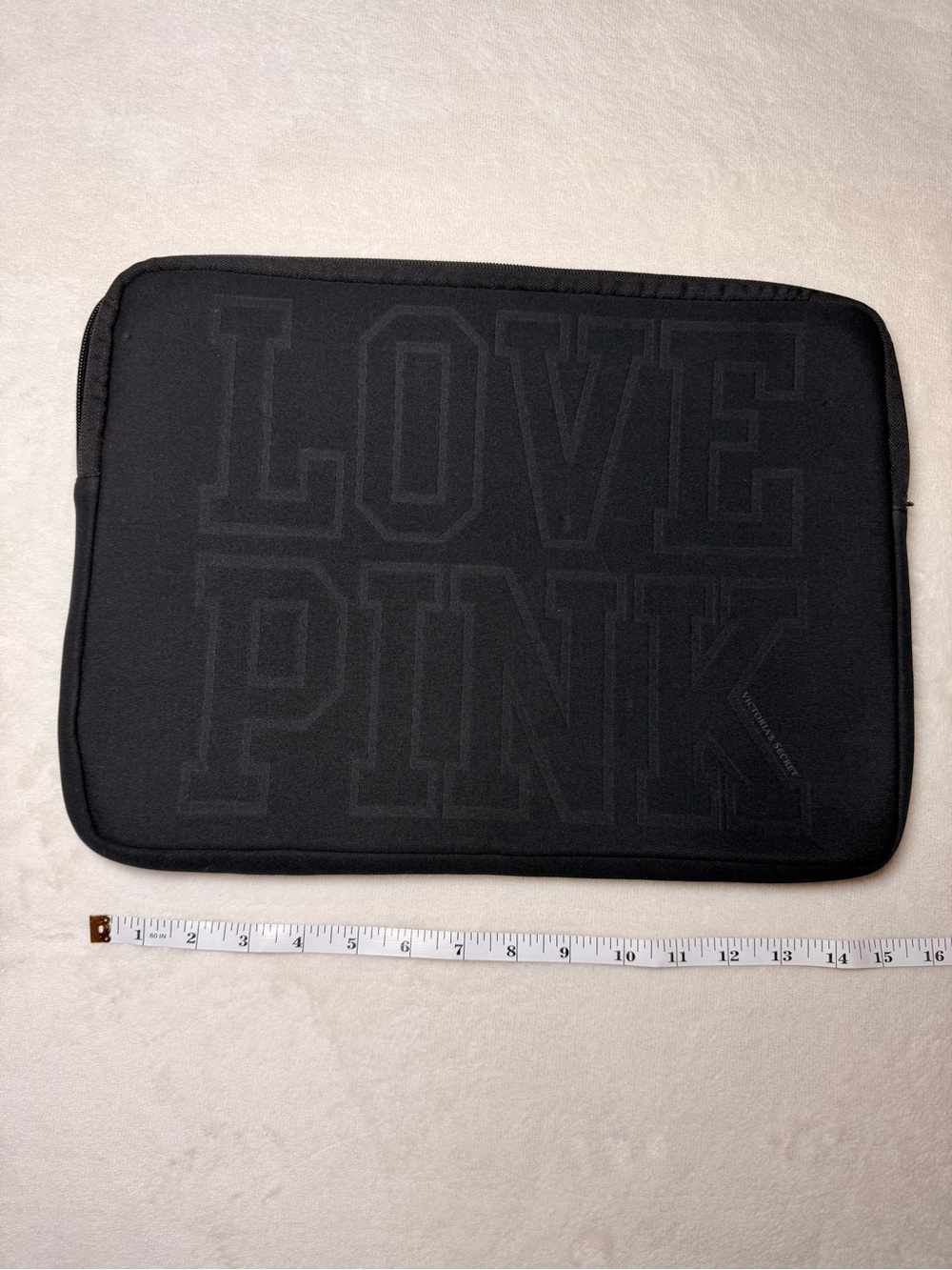 Victoria’s Secret PINK 2011 LOVE PINK Black Padded Laptop Sleeve
